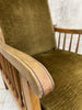 Reclining Morris Chair with Extendable Self Storing Footrest Gold/Mustard Velvet