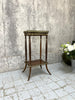 Napoleon III Bedside Table Occasional Table with Brass Details