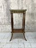 Napoleon III Bedside Table Occasional Table with Brass Details