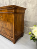 Napoleon III Veneer Chest of Drawers with Shield Detail