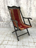Napoleon III Ebonsied Tapestry Deck Chair