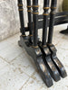 Ebonized Napoleon III Decorative Nest of 3 Occasional Tables