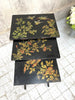 Ebonized Napoleon III Decorative Nest of 3 Occasional Tables