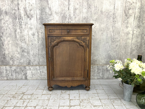 Carved Oak Confiturier Cupboard