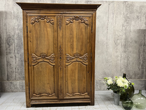 French Oak Bontierre (Armoire) Double Door Cupboard