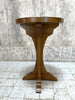 Oak Pedestal Circular Side Table