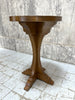 Oak Pedestal Circular Side Table