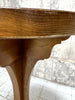 Oak Pedestal Circular Side Table