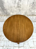 Oak Pedestal Circular Side Table