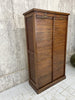 1920's Solid Oak Double Tambour Filing Cabinet