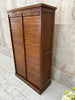 1920's Solid Oak Double Tambour Filing Cabinet