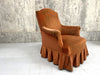 Napoleon III Mohair Velvet Armchair