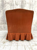 Napoleon III Orange Velvet Armchair