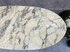 Oval Marble Kitchen Bistro Table