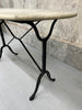 Weather Worn Oval Marble Bistro Table