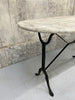 Weather Worn Oval Marble Bistro Table