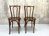 A Pair of High Back Bentwood Bistro Chairs