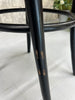 Pair Round Back Ebonised Bentwood French Bistro Chairs