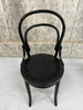 Pair Round Back Ebonised Bentwood French Bistro Chairs