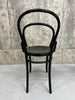 Pair Round Back Ebonised Bentwood French Bistro Chairs