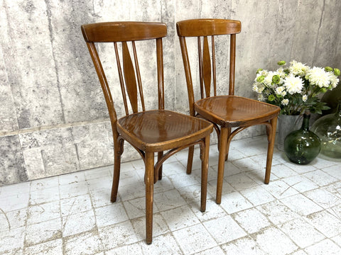 Pair of Diamond Back J.J. Kohn Bistro Chairs