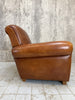 Pair of French Leather Club Chairs