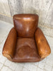 Pair of French Leather Club Chairs