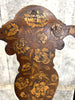 Pair 19th Century Marquetry Dining Chairs