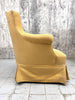 Pair of Yellow Napoleon III Turned Leg Armchairs to reupholster