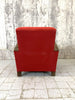 Pair of Red Art Deco Lounge Chairs to Reupholster