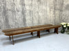 Pair of Pitch Pine Vineyard nearly 3m Long Benches