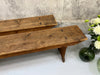 Pair of Pitch Pine Vineyard nearly 3m Long Benches