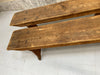 Pair of Pitch Pine Vineyard nearly 3m Long Benches