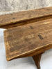 Pair of Pitch Pine Vineyard nearly 3m Long Benches