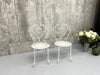 Pair of Decorative Metal GardenChairs