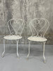 Pair of Decorative Metal GardenChairs