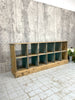 Free Standing Rustic Pigeon Hole Storage Sideboard