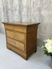 Solid Oak Chest of Drawers with Cup Handles