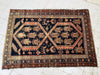 161.5cm x 62cm Pink and Navy Blue Vintage Rug