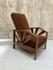 1920's Reclining Sunburst Morris Chair with Footstool