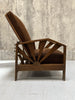 1920's Reclining Sunburst Morris Chair with Footstool