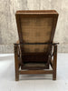 1920's Reclining Sunburst Morris Chair with Footstool