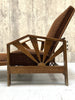 1920's Reclining Sunburst Morris Chair with Footstool