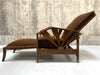 1920's Reclining Sunburst Morris Chair with Footstool