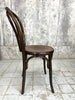 Set of Four Fischel Round Back Bentwood French Bistro Chairs