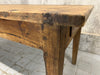 218cm Rustic Taper Leg Dining Table