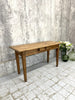 Rustic French Taper Leg Desk Console Table Childs Desk or Coffee Table