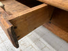 Rustic French Taper Leg Desk Console Table Childs Desk or Coffee Table