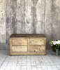 Rustic Shop Counter Chest of Drawers Storage