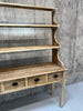 Rustic Two Piece Dresser with Shelves and Drawers